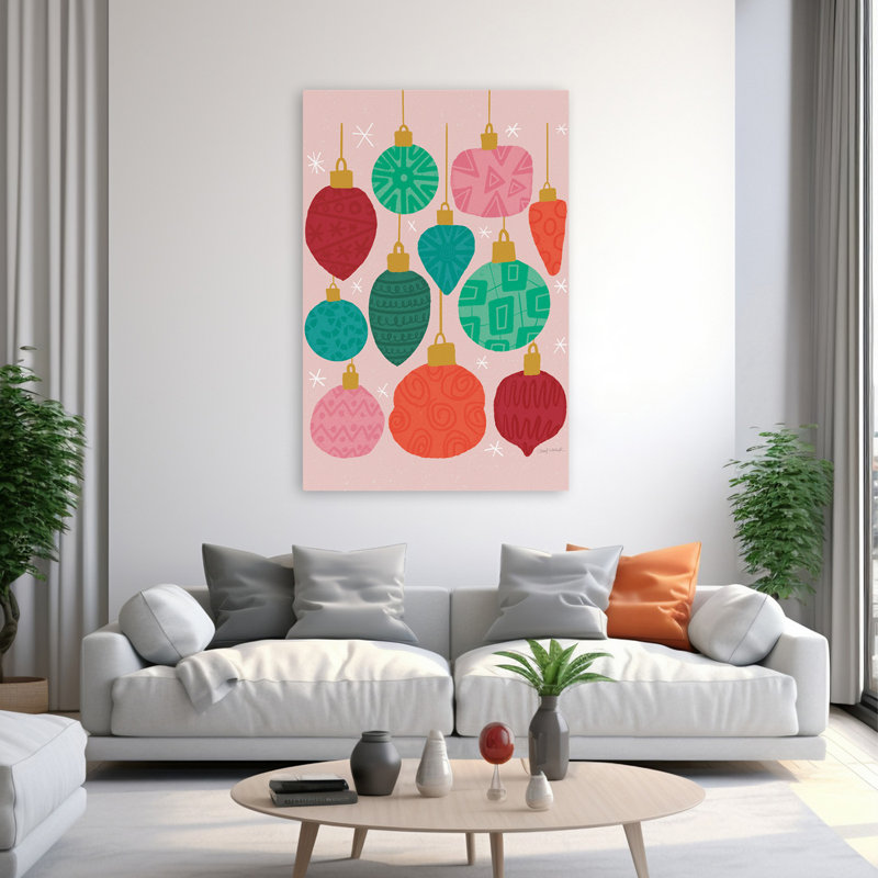 Winter Fun II - Blue Christmas Christmas Decorations Art génial, H 60 po x l 40 po