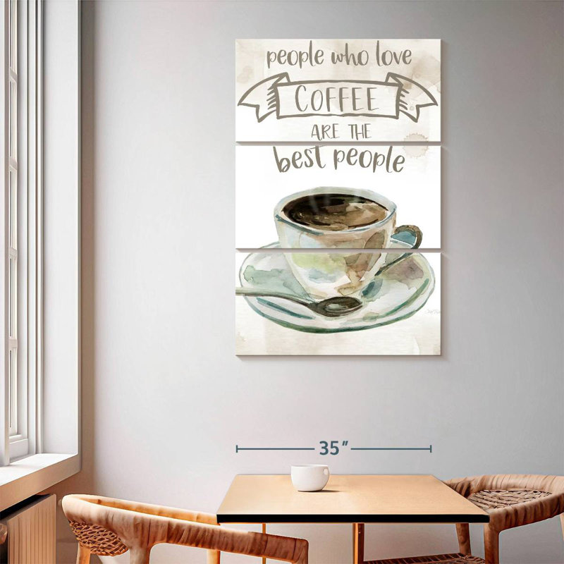 Yarlin People Who Love Coffee, 65'' H x 42'' W
