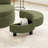 Round Oversized Swivel Barrel Chair with Half Moon Ottoman and Double Storage-1674982778