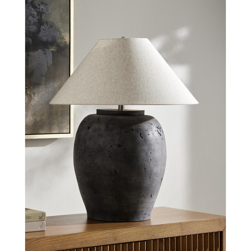 Lampe de table Forest, Gris, Beige