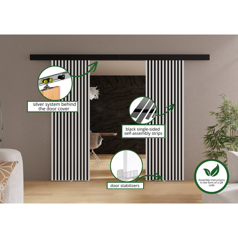 DOOR Belmo 2, White, 154cm x 205cm