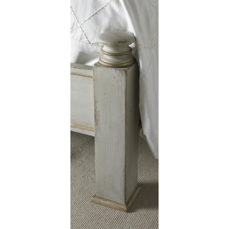 Monarch Linen Four Poster Bed, Queen