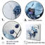 «Blue Orchid Blossoms In Delicate Abstraction», reproduction sur toile-2041908128-2041908131