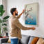 Spring Branch in Bloom Japandi - Wrapped Canvas-77760235-77760208