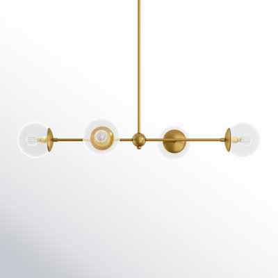 4 - Light Dimmable Kitchen Island Chandelier