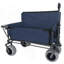 Chariot pliant 3 en 1 avec banquette et plateau de table rabattable à l'arrière, capacité de 500 lb, roues tout-terrain pour une utilisation polyvalente-124641919