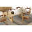 Amadeus Solid Wood Base Dining Table