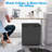 COWSAR 1.6 Cubic Feet Portable Freestanding Mini Fridge With Freezer, Reversible Door-99693156