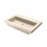 Trough Handmade Rectangular Drop-In Bathroom Sink