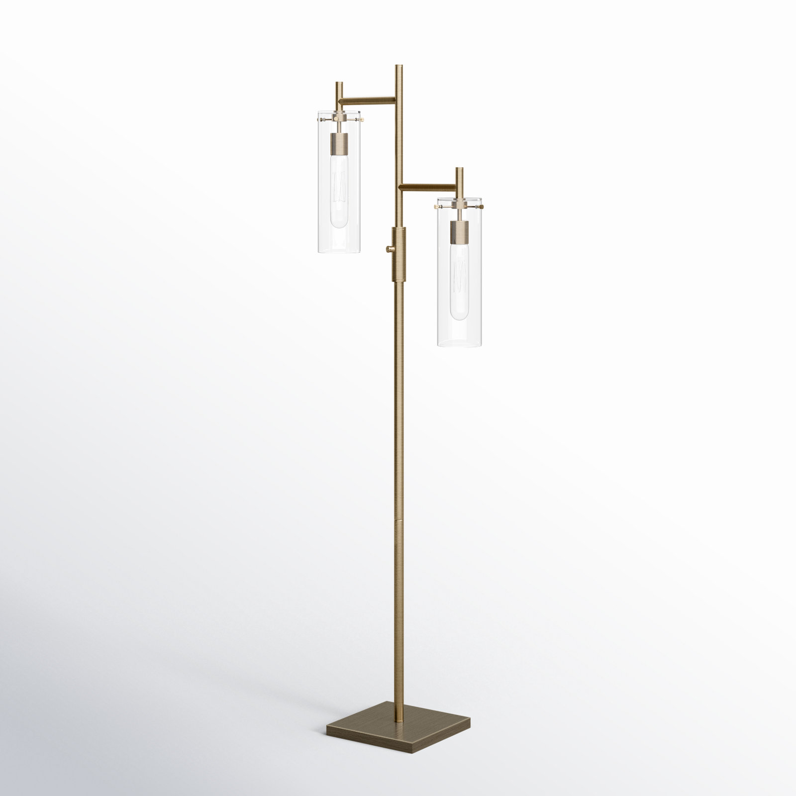 Gilbert 64.25'' Floor Lamp, Antique Brass