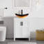 Meuble-lavabo simple 24 po avec lavabo vasque et robinet-43565669