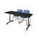Kobe Mobile T-Base Training Table, 2 Zeng Stack Chairs