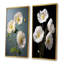 Elegant White Whispers Poppies - Ensemble de 2 décorations murales coquelicots-800102273-800102283
