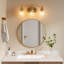 Luminaires de salle de bain 3 lumières modernes avec abat-jour en verre transparent-874675973