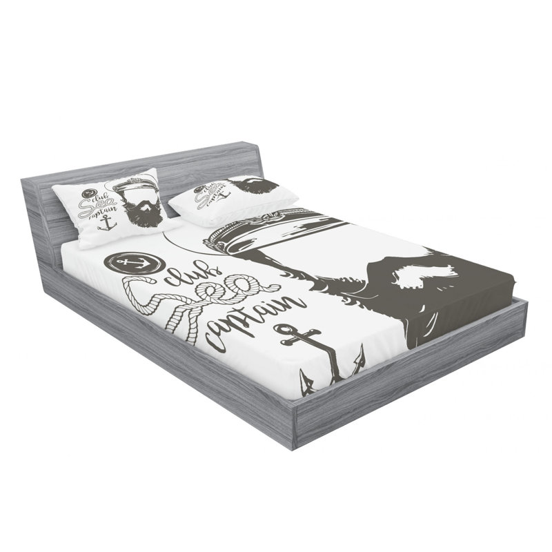 Microfiber Sheet Set, Queen Sheet Set with Fitted Sheet