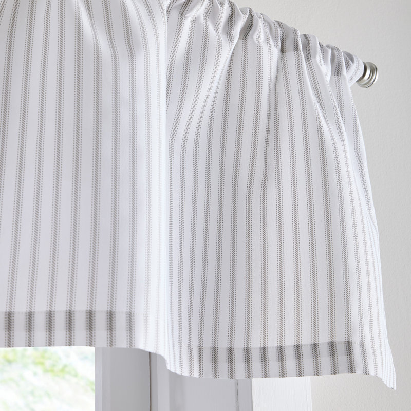  James Grey 58 X 14 Valance And Tier Set