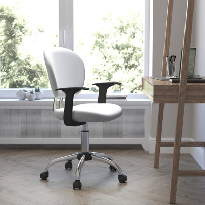 Mid-Back Swivel Mesh Office Chair with Padded Seat by Flash Furniture