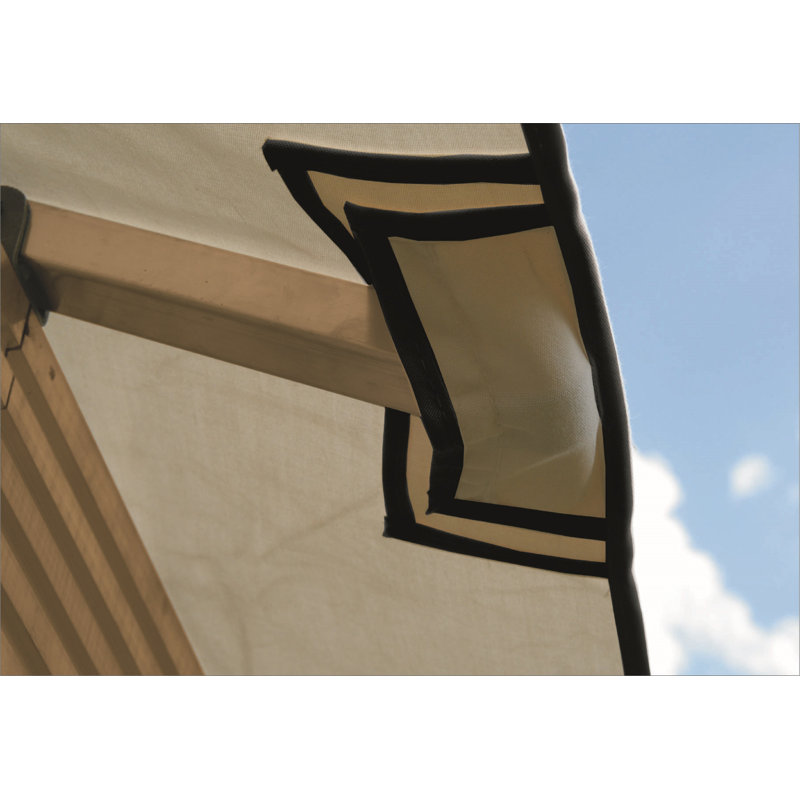 12 pi. Sq. Auvent de remplacement pour l 12 pi Sundura Sq. Pavillon de jardin ACACIA, Kaki