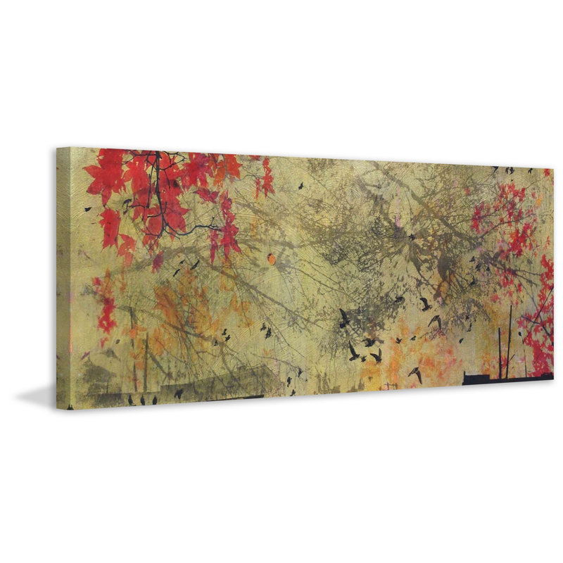 Maple Wish by Tracy Silva Barbosa - Wrapped Canvas Panoramic Painting, 51 cm H x 152 cm W