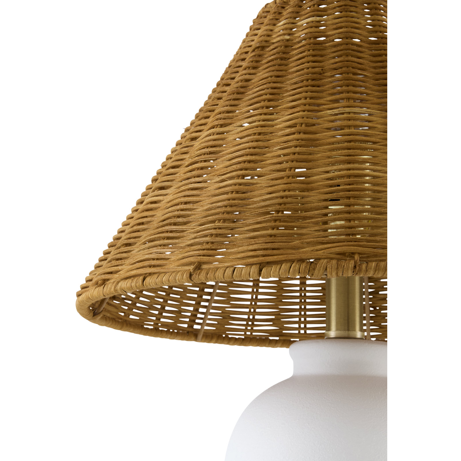 Wicker, White, Brown