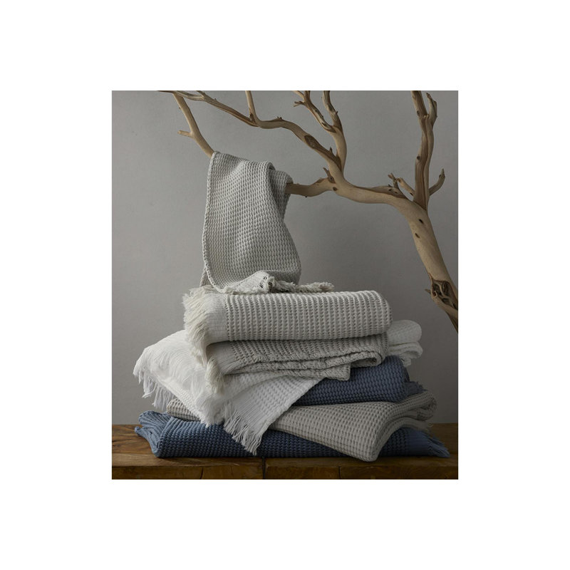 Kiran Waffle Hand Towel, White