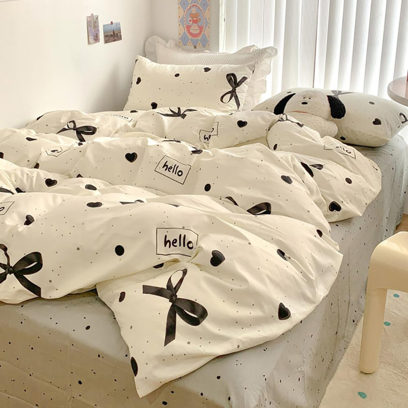Housse de plafond beige en microfibre renforcée avec fermeture à glissière et housse de coussin