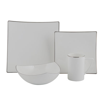 Red Vanilla Extreme 16 Piece Bone China Dinnerware Set, Service for 4
