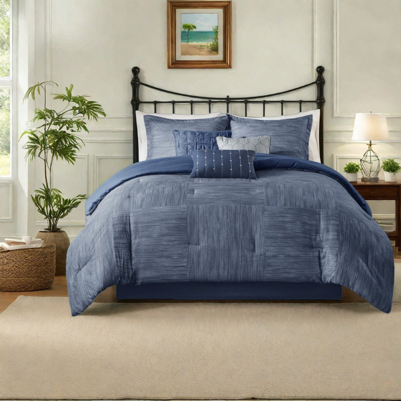 Ensembles de literie de qualité supérieure en microfibre Seersucker Modern Home Comfort