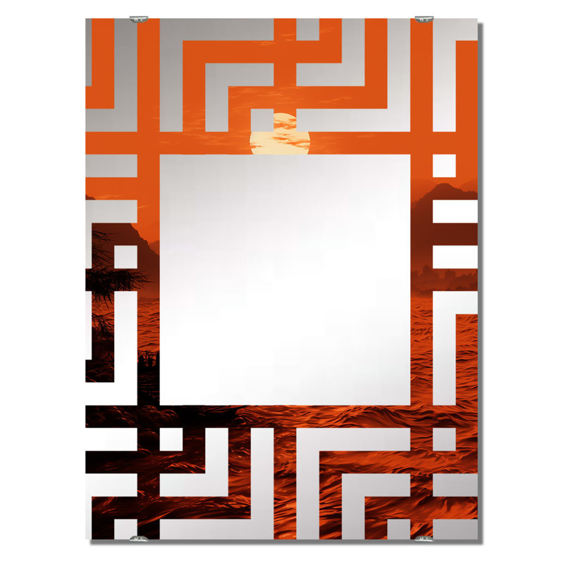 Dimond - Grand miroir mural Coastal Sunset MIR132990, 40 po x 30 po