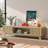70" Mid Century Modern TV Stand for 75" TV, Modern Entertainment Center with Fluted Storage Cabinet & Open Shelf -356829951-356829936