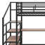 Lit mezzanine en métal avec bureau-1433268624