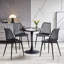 Kingsley Round Metal Base Dining Table-648321475