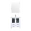 Meuble-lavabo blanc avec teinture - comptoir en céramique, robinet et miroir l 28 po x H 32 po - robinet supérieur 18 po x P 18,1 po