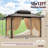 10x12ft Hardtop Gazebo Outdoor Patio Gazebo with Ventilated Aluminum Roof and Mosquito Net Steel Gazebo Canopy for Patios, Backyard, Garden and Beach-113578530-113578533