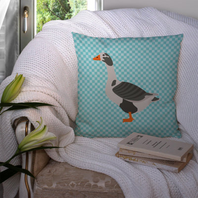 Coussin extérieur à damier d’oie west of england
