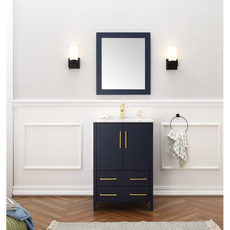 24'' Single Bathroom Vanity with Ceramic Top