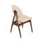 Chaises de salle à manger rembourrées Eichorn avec dossier courbé et pieds en bois-132904275-118705406