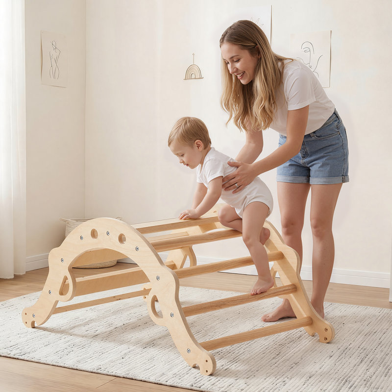 VEVOR 195 W Indoor Solid Wood Climber, Beige