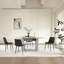 Chaises de salle à manger en cuir, chaises de cuisine en similicuir de style Mid-Century-9896391-9896393