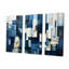 «Blue Behemoths Modern Skycrapers - Skyscrapers», ensemble d'art mural-107746380-107746382