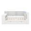 Lit plateforme double avec tiroirs, station de charge, DEL-1217621219