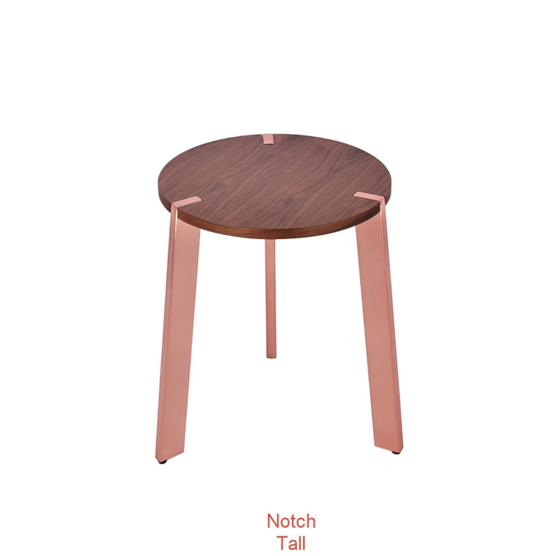 Table d'appoint Notch, H 23,5 po x l 16 po x P 16 po