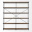 Bibliothèque en bois massif H 87,25 "x l 80" Faythe