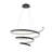 Demyra 1 - Light Matte Black LED Kitchen Island Pendant