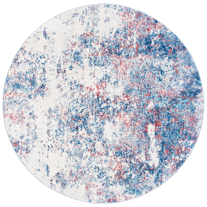Portsmouth Navy Area Rug, Round 3'