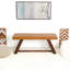 Banc en cuir véritable Marley brun clair