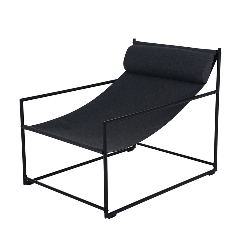 Powder Coated Steel Outdoor Lounge Chair