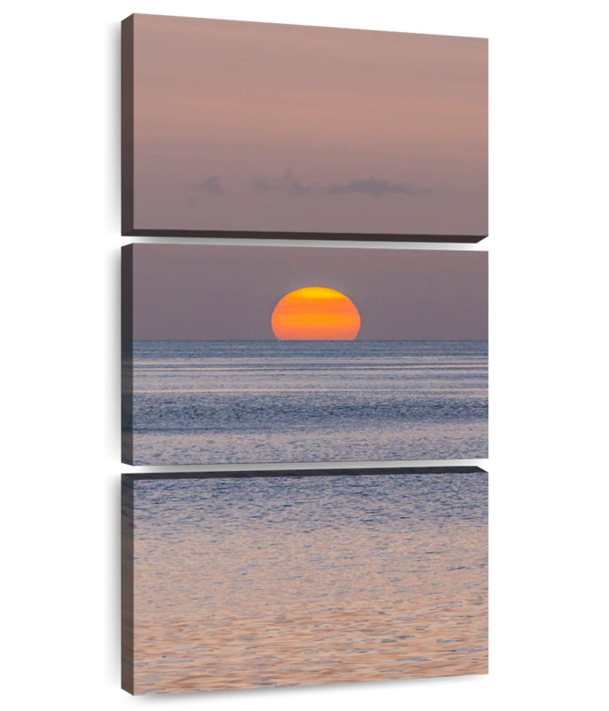 Dominica, ciel coucher de soleil, H 27 po x l 12 po