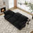 5-Piece Upholstered Modern Linen Fabric Sectional With Storage Ottoman-1262559043