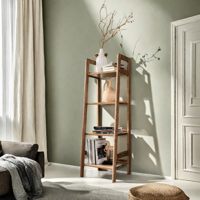 Bibliothèque minimaliste de style européen
